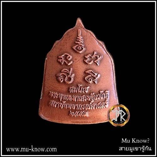 เหรียญสมโภชพระพุทธมหาเศรษฐีนวโกฎิ สถาบันพยากรณ์ศาสตร์ (หมอลักษณ์) เนื้อทองแดงซาติน ปี 2553 - Image 2