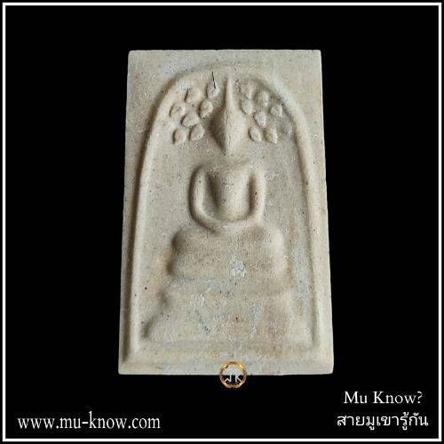 พระสมเด็จปรกโพธิ์หลังพระแม่ธรณี เจ้าคุณธงชัย วัดไตรมิตรปี 2563