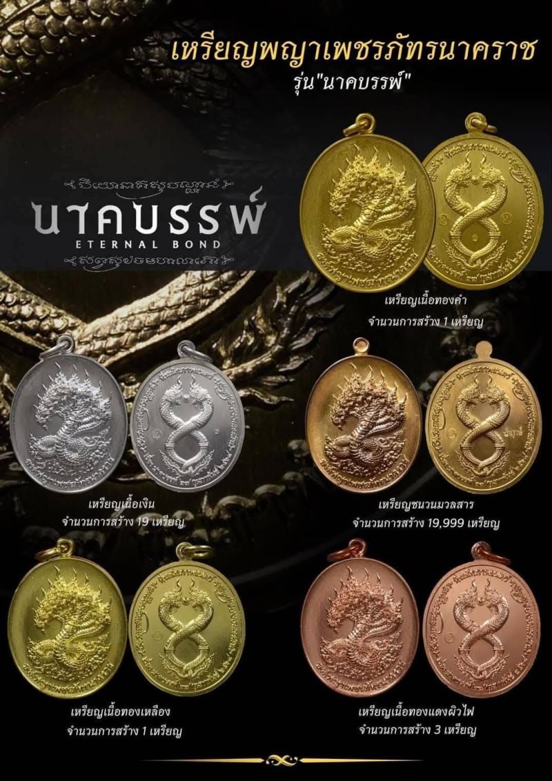 เหรียญพญาเพชรภัทรนาคราชรุ่น "นาคบรรพ์" เนื้อชนวนมวลสาร ปี 2568 - Image 8