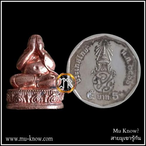 พระปิดตาลอยองค์รุ่นแรกฉลองอายุวัฒนะ 84 ปี หลวงพ่อจรัญ วัดอัมพวัน เนื้อสัมฤทธิ์ ปี 2554 - Image 5